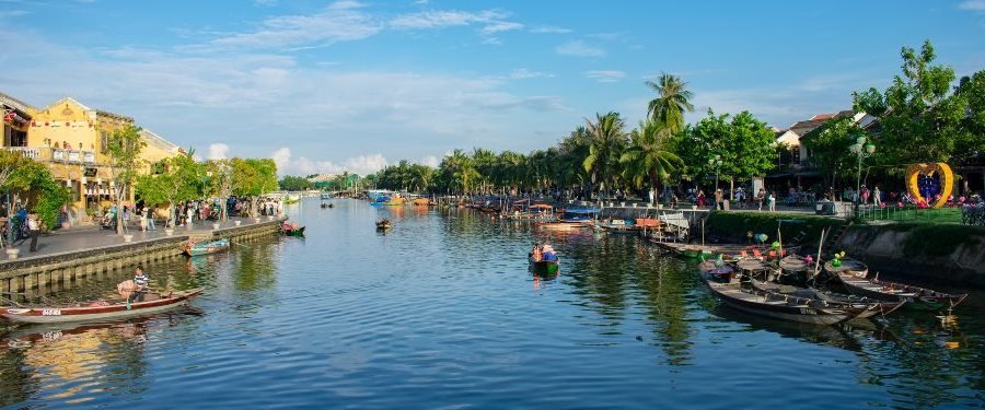 Vietnam city on river