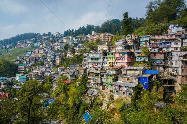 Darjeeling colorful hill houses