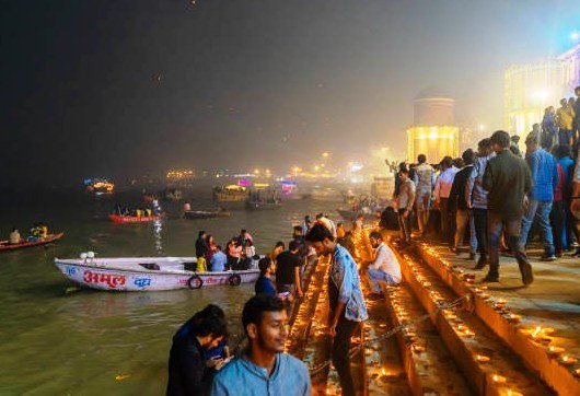 Varanasi ghats during Dev Deepawali
