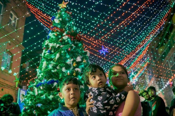Christmas decorations in India