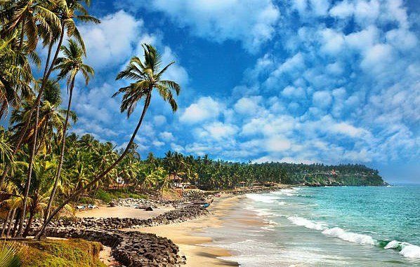 Kerala tropical beach