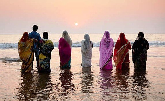 offerings to setting sun