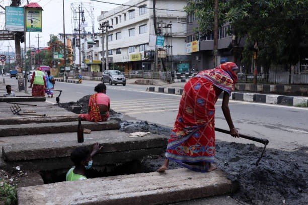Women construction workers in India